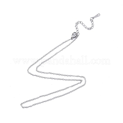 Collier en acier inoxydable 304 anti-ternissement pour hommes et femmes&nbsp;NJEW-N050-A03-S15