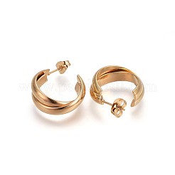 Clous d'oreilles en acier inoxydable 304 avec placage ionique (IP)&nbsp;EJEW-P173-11G