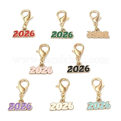 8 stücke legierung emaille anhänger dekorationen&nbsp;HJEW-YW00354