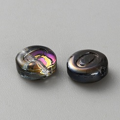 Perle di vetro trasparenti galvanizzate UV&nbsp;GLAA-TAC0024-12C-O
