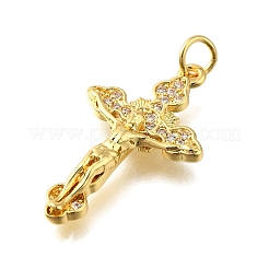 Ottone micro spianare pendenti zirconi&nbsp;KK-S523-13G