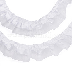 Rubans d'organza de satin plissé 2 couche&nbsp;PJ-TAC0004-02A