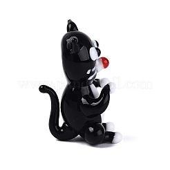 Statuetta di gatto in vetro lavorato a mano&nbsp;LAMP-N034-26