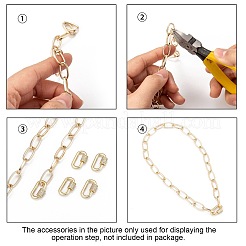Charms in ottone con micro pavé di zirconi e moschettone a vite&nbsp;X-ZIRC-G160-22G