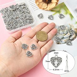 Pendentifs en alliage de style tibétain&nbsp;TIBE-PH0004-63-RS