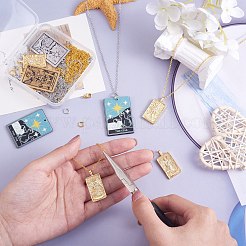Bijoux à bricoler soi-même tarot pendentif collier faisant des kits&nbsp;DIY-SZ0009-78