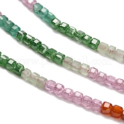 Brins de perles en zircone cubique de couleur dégradée&nbsp;ZIRC-F144-02A