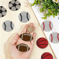 10 pz 5 stili di strass hotfix in resina e vetro sportivi&nbsp;DIY-GF0014-27