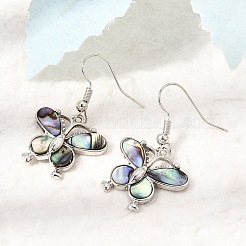 Boucles d'oreilles pendantes en laiton plaqué en rack pour femmes&nbsp;KK-CBA69D1-02P