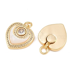 Pendentifs en laiton zircon cubique transparent&nbsp;SH-CBA197E-08G