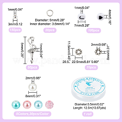 Kit fai da te per realizzare braccialetti con perle finte&nbsp;DIY-PH0008-83