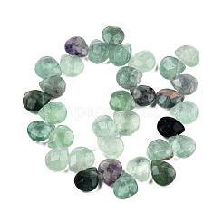 Natürliche lila Fluorit-Edelsteinperlenstränge&nbsp;G-T006-04