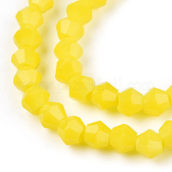 Opake einfarbige Nachahmung Jade Glasperlen Stränge&nbsp;EGLA-A039-P2mm-D05