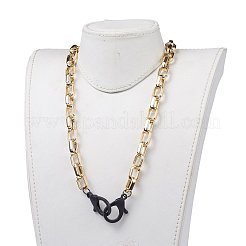 Personalisierte ccb kunststoff kabel ketten halsketten&nbsp;NJEW-JN02882