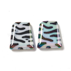 Placage uv perles acryliques irisées arc-en-ciel opaques&nbsp;PACR-D069-08
