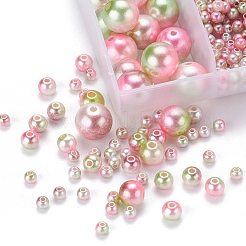 497 pz 5 stile arcobaleno abs imitazione perle di plastica perle&nbsp;OACR-YW0001-09C