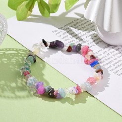 Gemischtes Edelstein-Splitter-Stretch-Armband für Frauen&nbsp;BJEW-JB08431-01