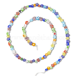 Millefiori a mano fili di perline di vetro&nbsp;LAMP-LT0001-09A