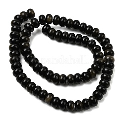 Natürliche goldenen Glanz Obsidian Perlen Stränge&nbsp;G-A280-A15-02
