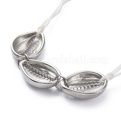 Braccialetto intrecciato cavo di nylon regolabile&nbsp;BJEW-JB05617