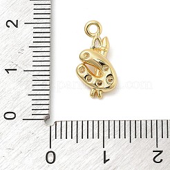 Colgante micropavé cubic zirconia de latón&nbsp;LS-KK-I380-19G