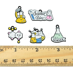 10 pieza de 5 estilos de colgantes de esmalte de aleación con temática de ciencia química&nbsp;ENAM-FS0002-27