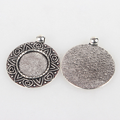 Mischabfall Edelstein-Anhänger mit Platin Messing-Fassungen&nbsp;TIBEP-O006-57AS