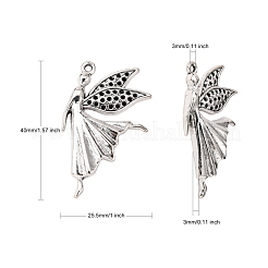 Pendentifs en alliage de style tibétain&nbsp;TIBEP-12940-AS-LF