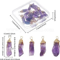 Natürlichen Amethyst Edelsteinanhänger&nbsp;FIND-FG0001-62