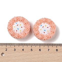 Cabochons décodés alimentaires imitation résine opaque&nbsp;CRES-L037-15A