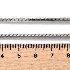 2 mm Schlangenkettenhalsketten aus 304 Edelstahl für Damen und Herren&nbsp;STAS-V011-04D-P