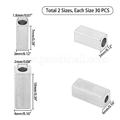 304 Edelstahlperlen&nbsp;STAS-UN0018-46P