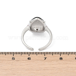 Anillos de puño de latón esmaltado para mujer&nbsp;RJEW-A059-03P