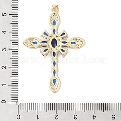 Echte 18 Karat vergoldete Messing Micro Pave Zirkonia Anhänger&nbsp;KK-A209-34G