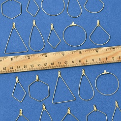 24 Stück 6 Stile 304 Edelstahldrahtanhänger&nbsp;STAS-FS0001-54