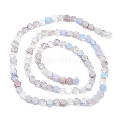 Brins de perles de verre de galvanoplastie de couleur dégradée&nbsp;GLAA-E042-03A