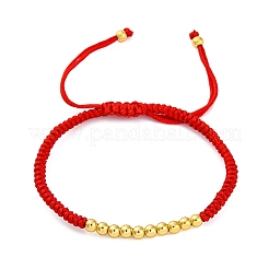 Armbänder aus geflochtenen Perlen aus Polyesterkordel für Damen&nbsp;BJEW-L698-04G-01