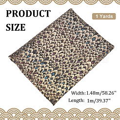 Fischschuppen-Jacquard-Polyestergewebe&nbsp;DIY-WH0399-68B