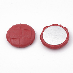 Cabujones recubiertos de piel sintética&nbsp;WOVE-N006-02F