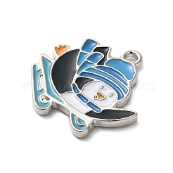 Colgantes de esmalte de aleación con tema de invierno&nbsp;ENAM-M002-04C-P