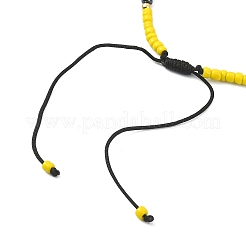 Bracciale da donna con perline intrecciate con semi di vetro&nbsp;BJEW-JB09628