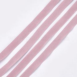 Лента из искусственной замши, Полиэфирная лента, для изготовления бант для волос, розовые, 10 мм, о 100yards / рулон (91.44 м / рулон)