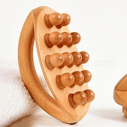 Peines de masaje de madera, herramientas de masaje, arena marrón, 150x100mm