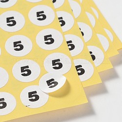 Étiquette de pâte, non. 5, colorées, 13mm, 132pcs / papier, papier: 175x219 mm, 15papier / sac