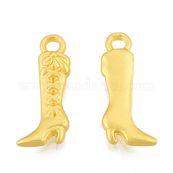 Подвески из сплава , матовый стиль, высокий ботинок, матовый золотой цвет, 19.5x8x2.5 мм, отверстие : 1.8 мм
