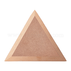 MDFウッドボード  セラミック粘土乾燥ボード  セラミック作成ツール  三角形  淡い茶色  16.9x19.5x1.5cm