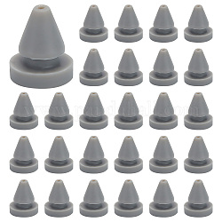 Silicone Door Hinge Outlet Silencer, Anti Collision Silencer Nail Spike, Gray, 10.5x9mm, Hole: 2.7mm