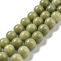 Natürliche Alashan-Achat-Perlenstränge, gefärbt, Runde, 6 mm, Bohrung: 0.7 mm, ca. 62 Stk. / Strang, 14.96'' (38 cm)