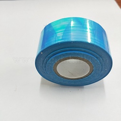 Shining Nail Art Decoration Accessories, Cellophane Paper, DIY Nail Tips for Women, Deep Sky Blue, 25mm, 100m/roll