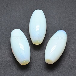 Perline Opalite, mezzo forato, riso, 42.5~44x19~20mm, Foro: 3 mm